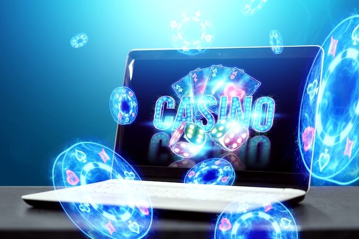 Treasures of Aztec live dealer studio with multi-camera setup and professional dealer at blackjack table